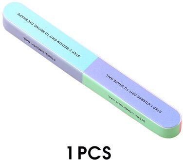 Viinuro 3 Stks/set Zes-Zijdige Nagelvijlen Polijsten Tool Creatieve Afdrukken Professionele Bestand Nail Voor Nail Art Schuren Nail buffer 1 stk