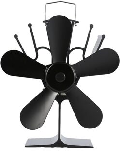 Vijf-Blad Thermische Power Haard Ventilator Warmte Aangedreven Houtkachel Fan Voor Hout Log Brander Haard Milieuvriendelijk Fans log Kachels