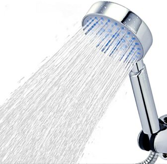 Vijf Functie Douchekop Met Chrome Silicagel Gaten Waterbesparende Douchekop Neerslag Ronde Handdouche ZJ006