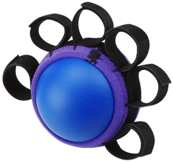 Vijf-Vinger Hand Grip Exerciser Pu Elastische Grip Bal Strengthener Pols Spierkracht Herstel Training Apparatuur Fitness Blauw