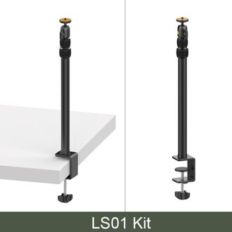 Vijim LS01 Fotografie Desktop Statief Light Stand Bureaulamp Stick Mount Verwijderbare Ballhead Met 1/4 ''Schroef Voor Led Video licht