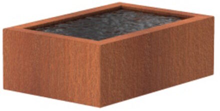 Vijver cortenstaal 120 x 80 x 40 cm