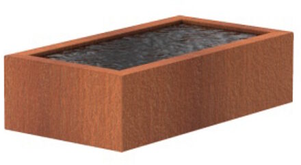 Vijver cortenstaal 150 x 80 x 40 cm