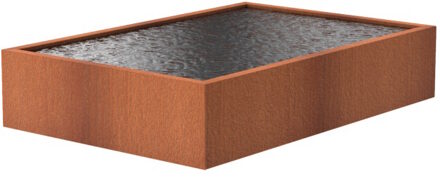 Vijver cortenstaal 300 x 200 x 60 cm
