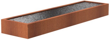 Vijver cortenstaal 400 x 100 x 40 cm