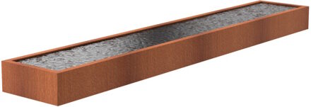 Vijver cortenstaal 600 x 100 x 40 cm