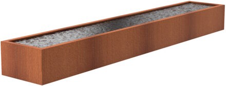 Vijver cortenstaal 600 x 100 x 60 cm