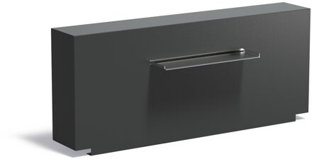 Vijvermuur aluminium vast 150x25x60cm.