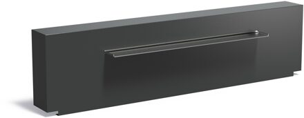 Vijvermuur aluminium vast 250x25x60cm.