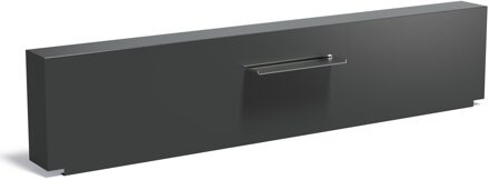 Vijvermuur aluminium vast 300x25x60cm.