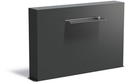 Vijvermuur aluminium vrijstaand 150x25x100cm.