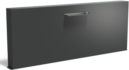 Vijvermuur aluminium vrijstaand 300x25x120cm.