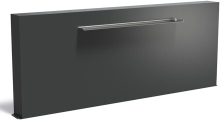 Vijvermuur aluminium vrijstaand 300x25x120cm.
