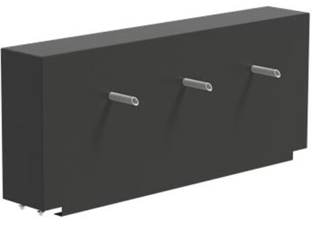 Vijvermuur vast 150 x 25 x 60 cm, 3x pijp