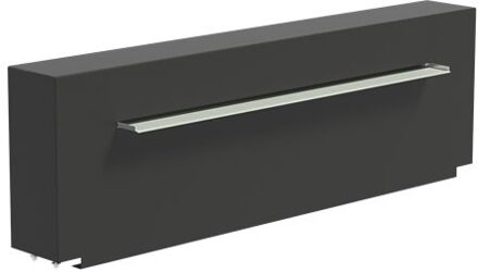 Vijvermuur vast 200 x 25 x 60 cm, 150 cm waterval