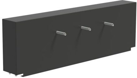 Vijvermuur vast 200 x 25 x 60 cm, 3x pijp