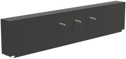 Vijvermuur vast 300 x 25 x 60 cm, 3x pijp