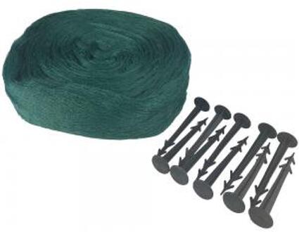 Vijvernet 6 x 5 meter met grondpennen