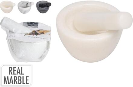 Vijzel marmer 10x10x6cm verschillende