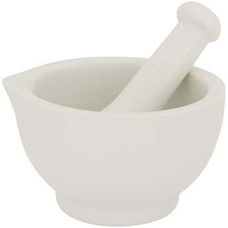 Vijzel met stamper - keramiek - D10 cm - Vijzel en mortier Wit