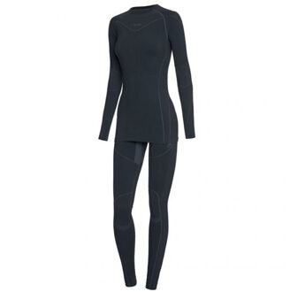 Viking Dames gaja bamboo thermoactive base layer set Zwart - M