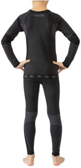 Viking Kinder/kinder riko thermoactive base layer set Zwart - 116