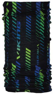 Viking Polyester bandana met patroon Zwart - One size