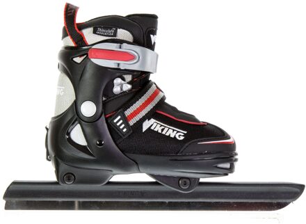 Viking Schaatsen - Maat 33-36 - Unisex - zwart/grijs/rood/wit