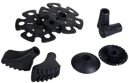 Viking Set wandelstokknoppen (set van 8) Zwart - One size