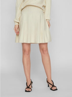 Vila 14084175 viril rw skater knit skirt Ecru