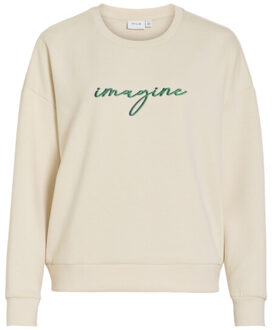 Vila 14112028 visiffi imagine o-neck Grijs - M