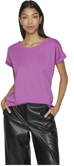 Vila Dreamers Pure Donna T-Shirt Vila , Purple , Dames - L,M,S,Xs
