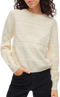 Vila Milos Pointelle Knitted Sweater Dames - XS