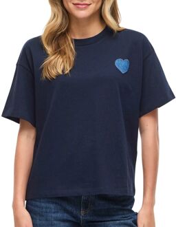 Vila Monie Heart Crew Shirt Dames - XS