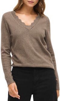 Vila Nikolina V-Neck Knit Top Dames - S