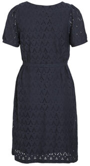 Vila Viamalina v-neck ss dresspb navy - maat S Blauw