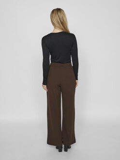 Vila Viclua hw wide pants-noos - maat XXL Bruin