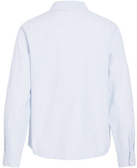 Vila vidarma l/s regular shirt noos 14110541 nantucket breeze Lichtblauw - 36