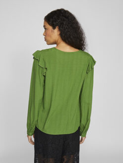Vila Videstina v-neck ls top - Groen - M