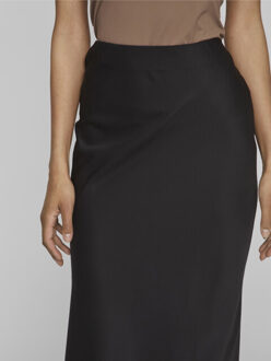 Vila viellette hw long skirt noos 14084182 - Zwart - 34