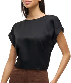 Vila VIELLETTE S/S SATIN TOP/SU - NOOS Dames Top - Maat 34