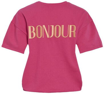 Vila Vifranne ss sweat top fuchsia Paars - 38