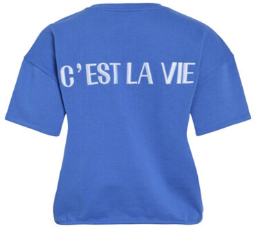 Vila Vifranne ss sweat top kobalt Blauw - 38