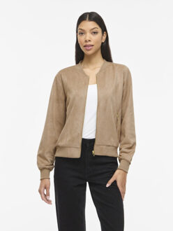 Vila vihanse bomber jacket/1/is/ka 14117043 nomad - maat 38 Bruin