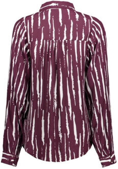 Vila Vikirse fig ls shirt dessin - maat 36 Paars