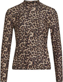 Vila Vileoa L/s Rollneck Top/ofw 14066134 Nomad/leo