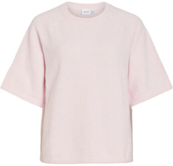 Vila Viliga 2/4 o-neck knit top noos Roze - S
