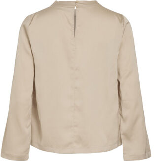 Vila Vilutto high neck top1 zand - maat 36 Ecru