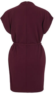 Vila Vimerlano funnelneck ss dress bordeaux Rood - M