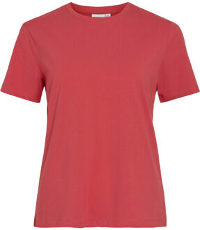 Vila Vinora s/s t-shirt noos Rood - M
